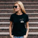 T-shirt Black Królik Ziomek