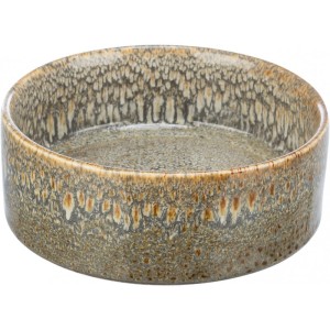 Miska ceramiczna,brązowa, 0.4 l/ 13 cm