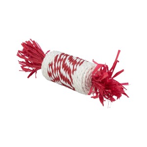 Xmas Rolka, zabawka, dla gryzoni, sznurek papierowy, 18 cm