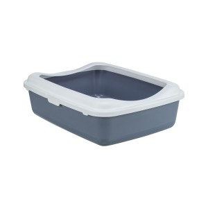 Classic kuweta z ramką, fioletowa/biała, 37 × 15 × 48 cm 