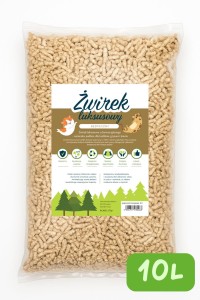 TIVO Żwirek luksusowy - drewniany 10l