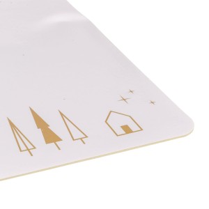 Xmas Mata pod miski, beżowa, 44 x 28 cm