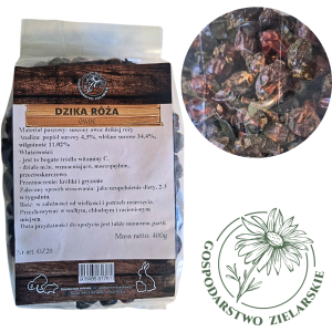 Dzika róża owoc 400g GOSPODARSTWO ZIELARSKIE